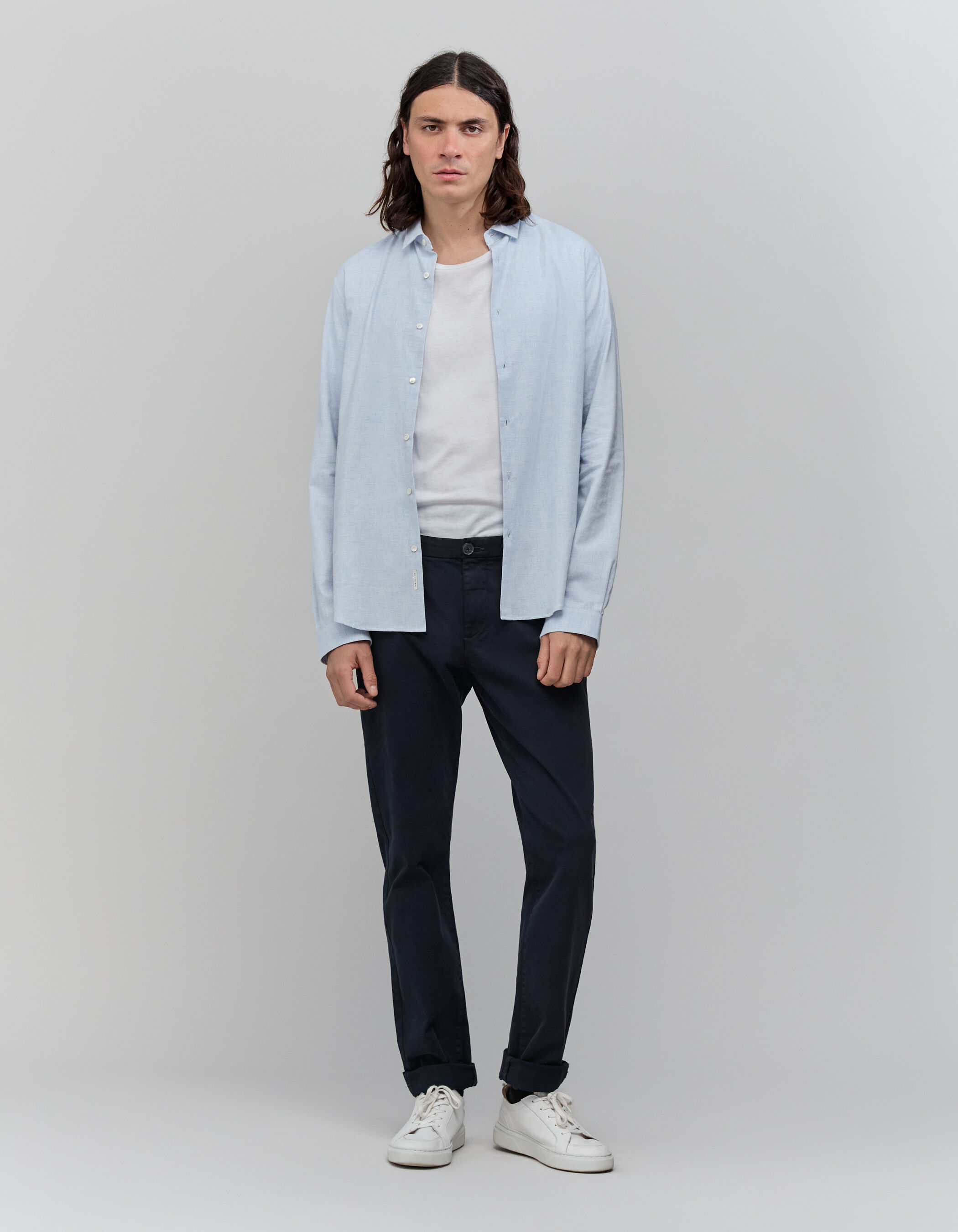 Men s navy chinos IKKS