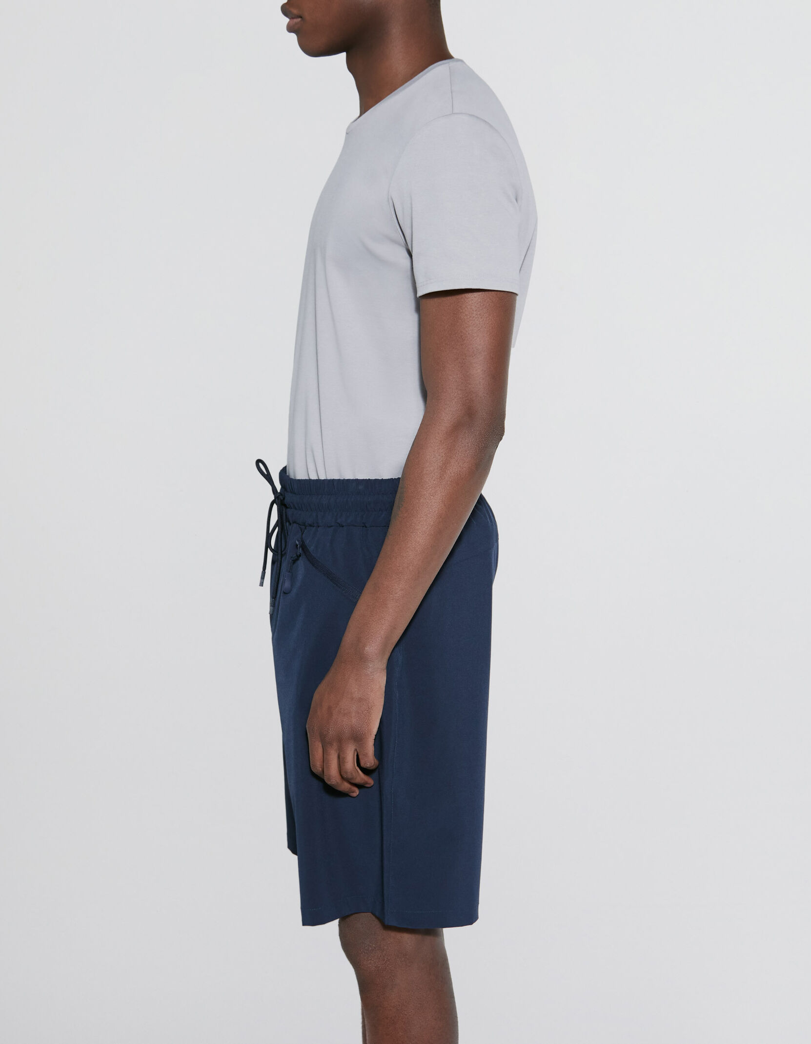 Men s navy nylon DRY FAST Bermuda shorts