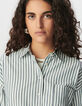 Chemise rayures bleues et blanches Femme -4