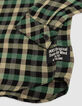 Boy's khaki plaid shirt-2