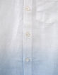 Boys’ off-white deep-dye-look cotton linen shirt-6