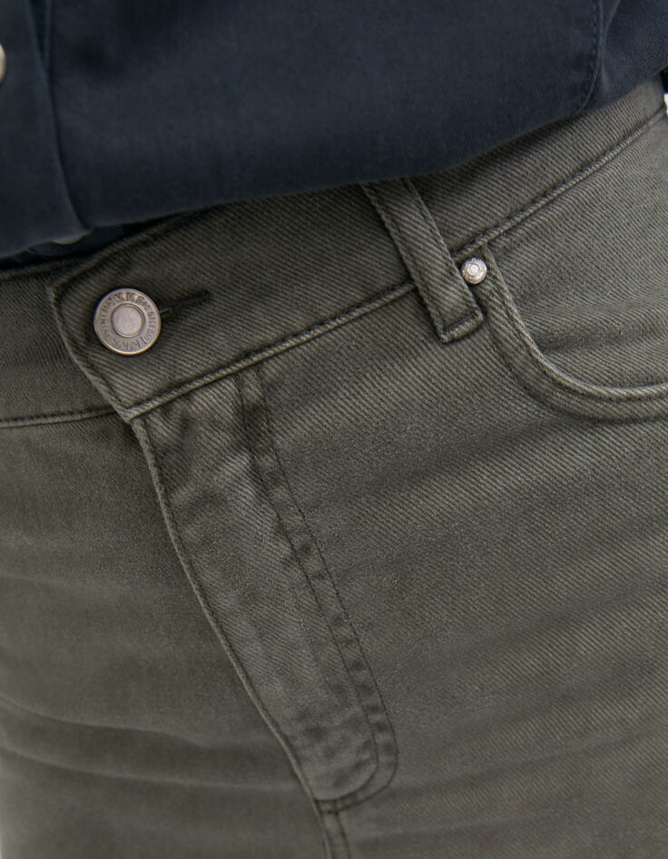 Jean Kaki Taille 42 Femme - Coupe Classique - 75 Cm De Tour De Taille - Coton/élasthanne - Occasion Comme Neuf