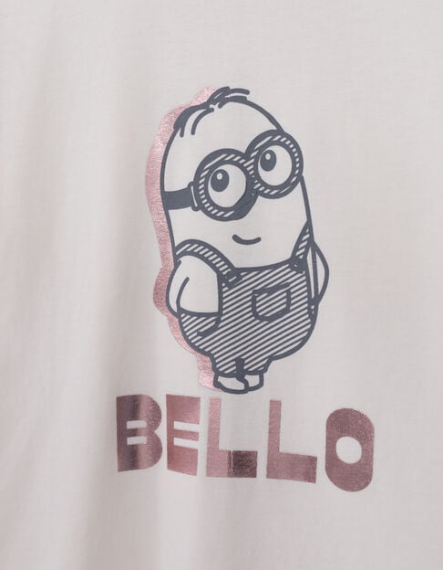 Camiseta crudo algodón mensaje MINIONS niña - IKKS