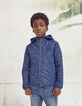 Coupe-vent packable navy motif léopard garçon -2