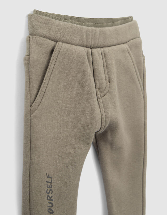 Jogging kaki double ceinture élastiquée bébé garçon-8