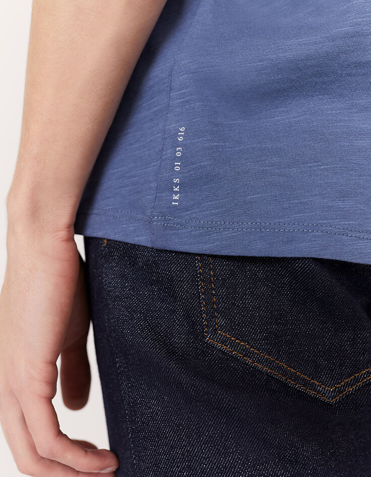 Tee-shirt L'Essentiel stone à col V Homme-5