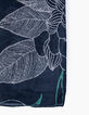 Chèche marine motifs fleurs et dragons Homme-3