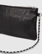 Clutch 111 negro cuero perforado-3