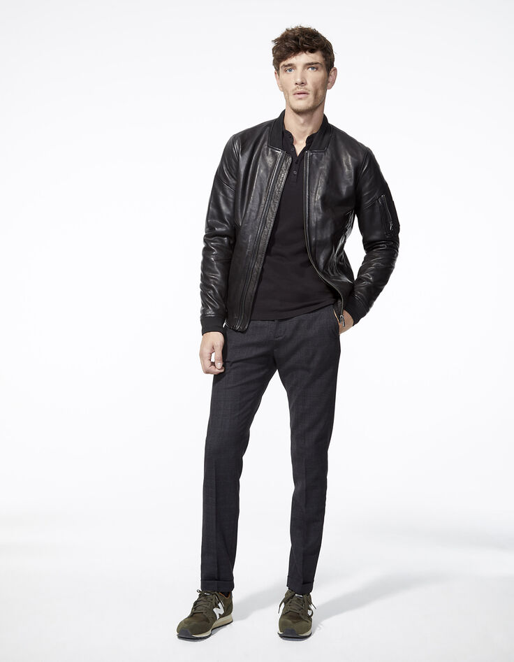 Polo negro hombre-6