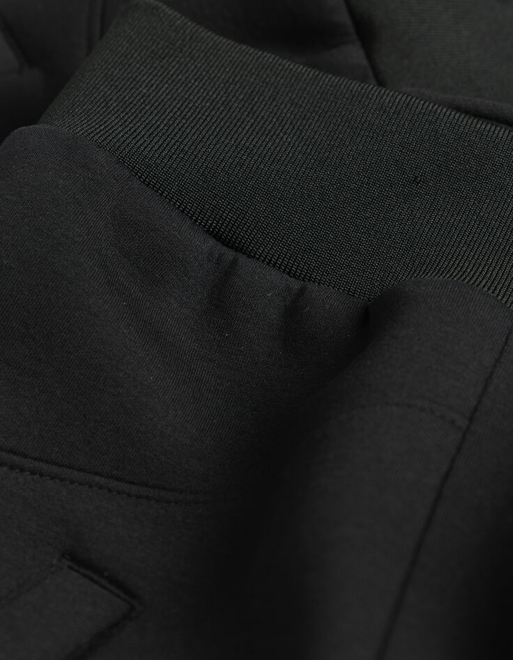 Cardigan zippé noir molleton technique Homme-7