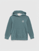 Sweater stone green met bril jongens -1