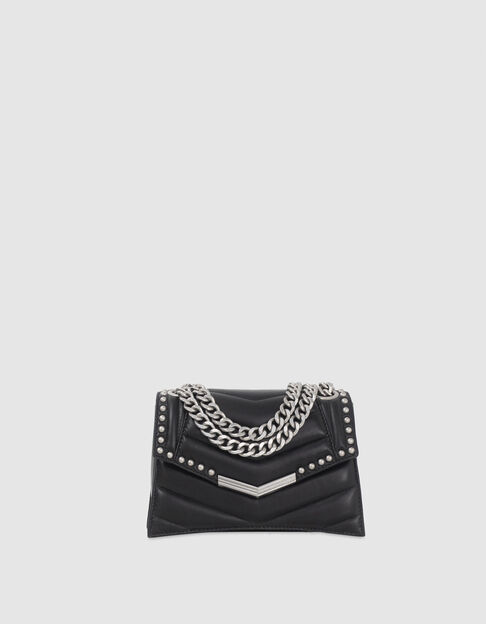 Women’s black studded leather THE 1 Rock bag Size S