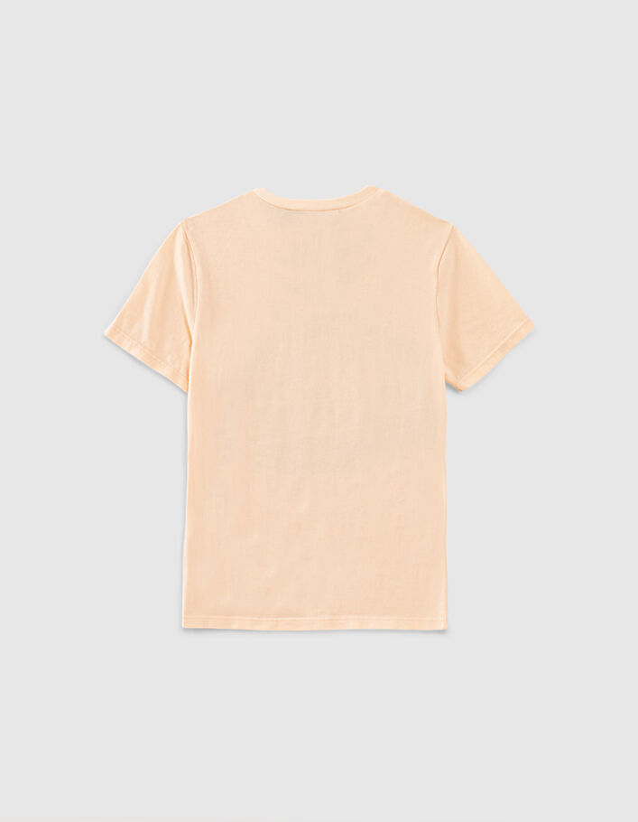 Peach T-shirt bio opdruk tijger jongens  - IKKS