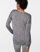 Women’s metallic leopard-print viscose V-neck sweater-4