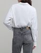 Dameshemd met strass-steentjes, all-over wit-3