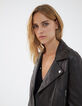 Women’s tobacco lambskin jacket-3