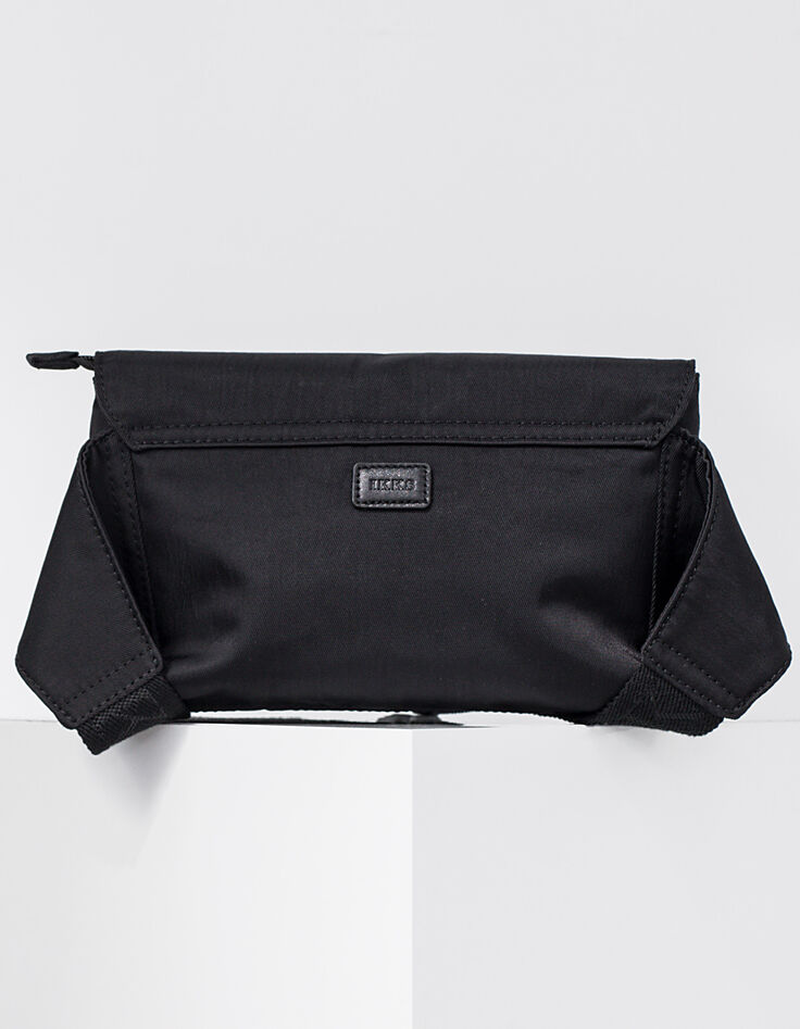 Damen Gürteltasche IKKS aus schwarzem Nylon mit Blitz-3