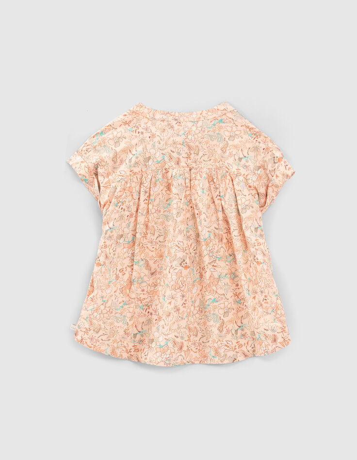 Chemise pêche Lenzing™ Ecovero™ à imprimé floral fille-2