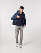 Doudoune indigo matelassage Homme-6