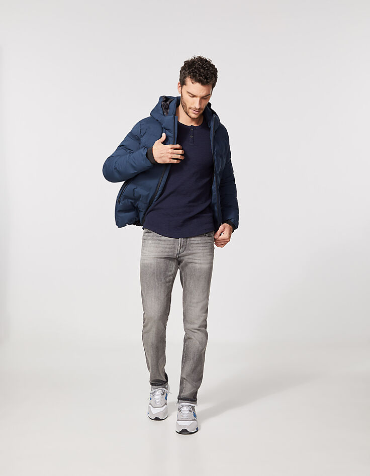 Doudoune indigo matelassage Homme-6
