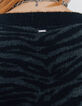 Women’s black and grey zebra-stripe jacquard short sweater-4