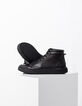 Zwarte leren sneakers Heren-2