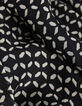 Zwarte vloeibare jurk met geometrische print-6
