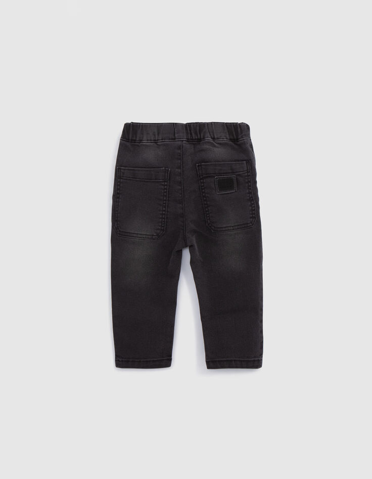Upcycling-Jeans, Grau, geprägtes Logo, Blitz, Baby, Jungen-3