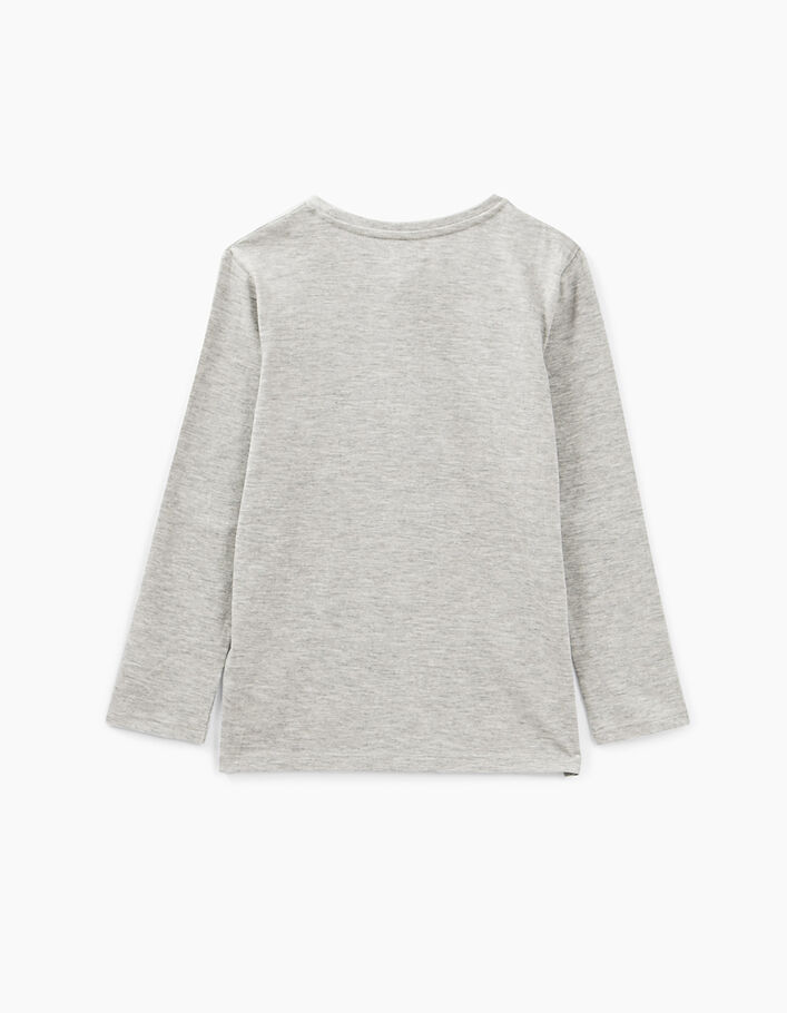 Medium grey marl Essential organic cotton T-shirt-2