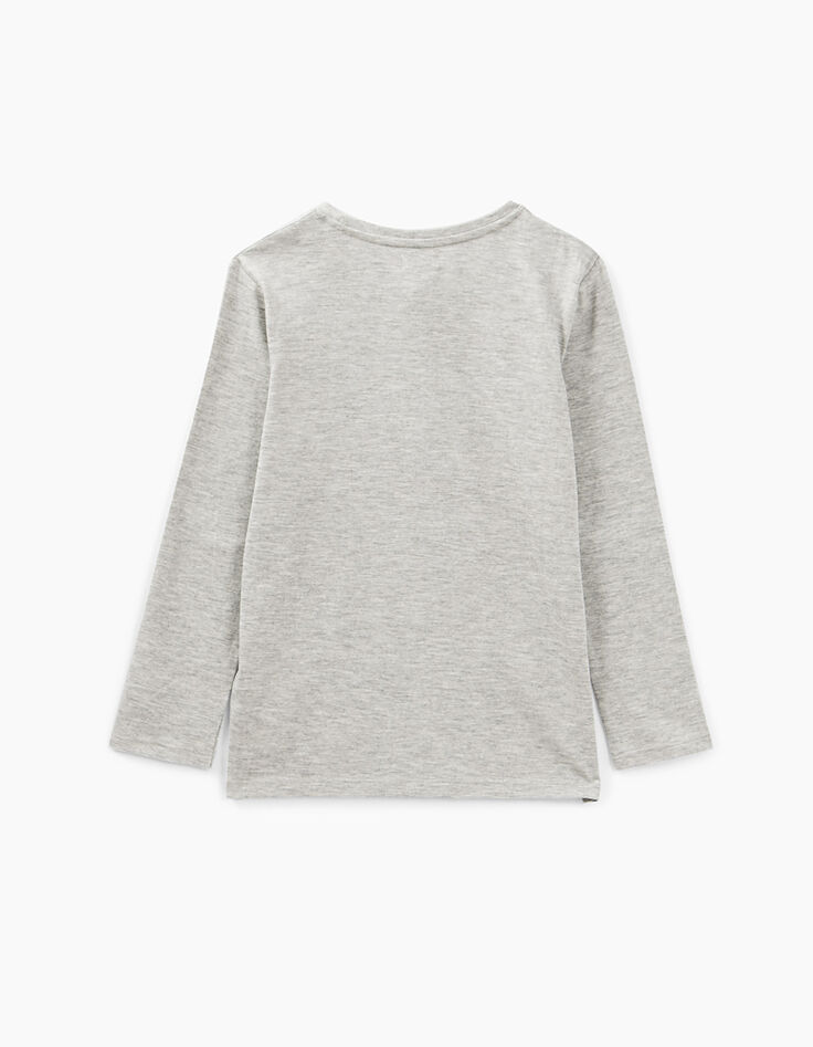 Mittelgraues shirt Essentiels aus Biobaumwolle-2