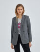 Chaqueta de traje de mujer espiga-7