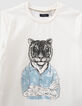 Camiseta crudo tigre tatuado niño-4