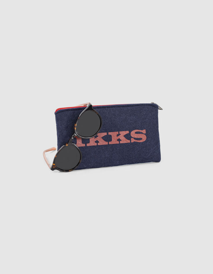 Lunettes solaires mixtes à écailles branches abricot-6