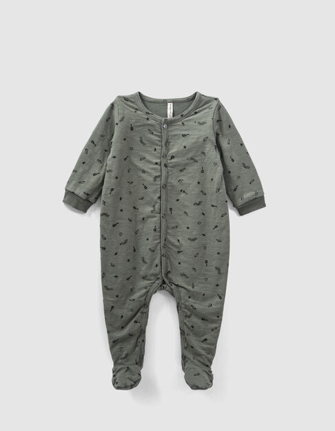 Lichtkaki pyjama rockprint biokatoen baby’s