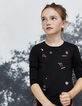 Girls' mixed-material top-7