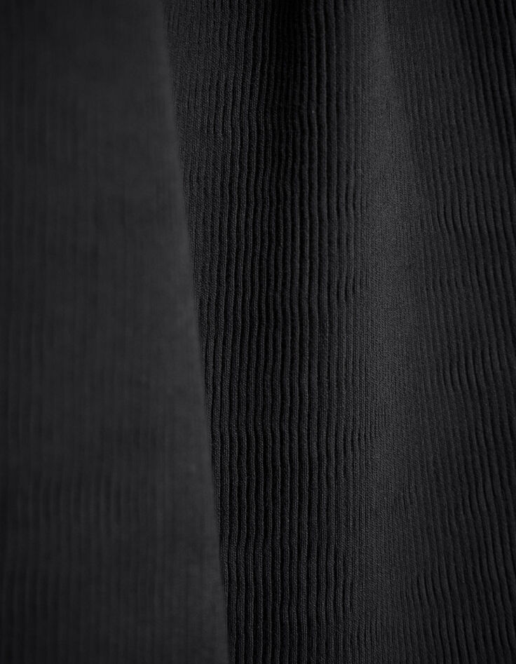 Men's black pleated pants-9