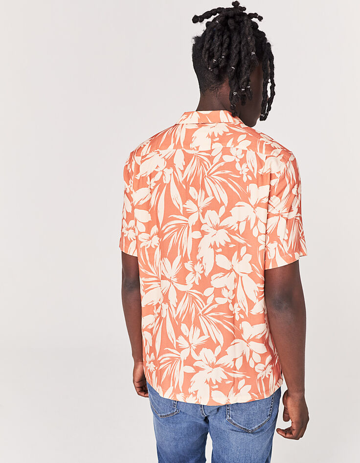 Chemise REGULAR corail Ecovero® maxi fleurs Homme-3 Chemise REGULAR corail Ecovero® maxi fleurs Homme-3