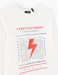 Cremeweißes Jungen-T-Shirt La Nuit Electronique IKKS -5