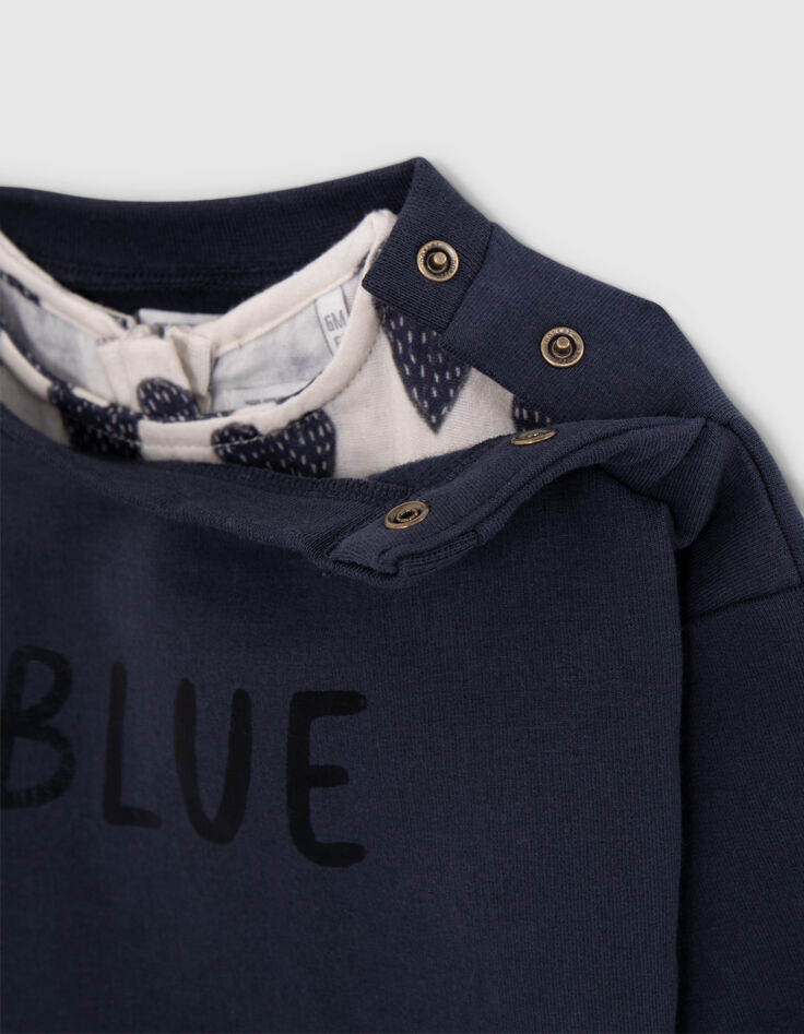 Robe 2-en-1 allover coeurs et sweat bébé fille-7