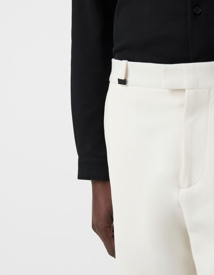 Men's white suit trousers-4