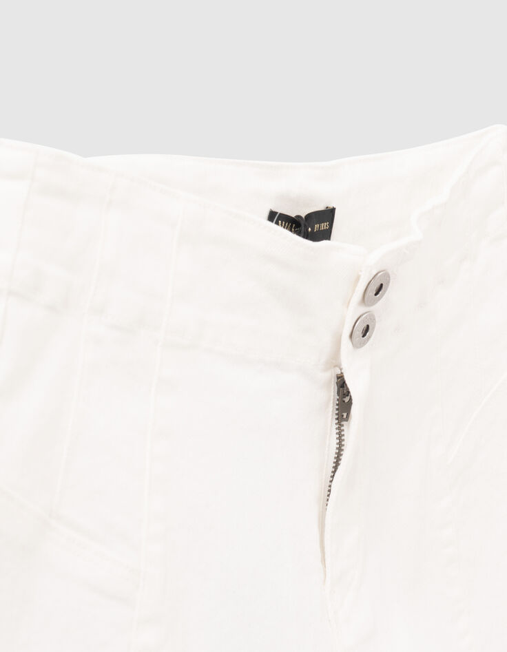 Shorts slim blancos tiro alto niña-3