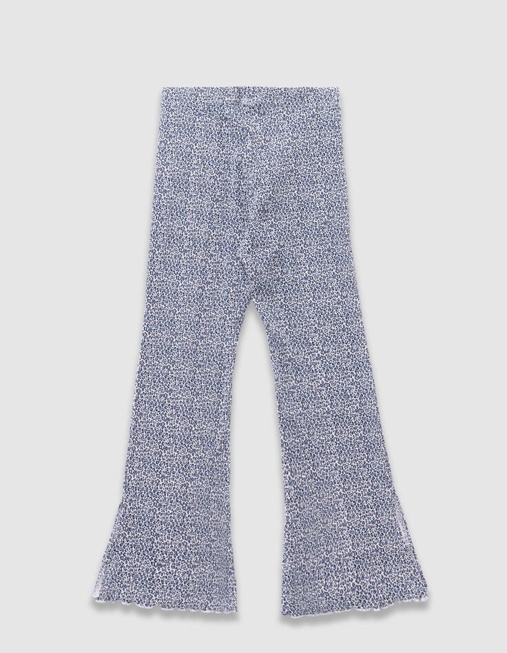 Leggings flare marine imprimé léopard-noeud fille-4 Leggings flare marine imprimé léopard-noeud fille-4
