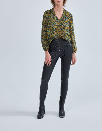 Blouse lichen imprimé green camo