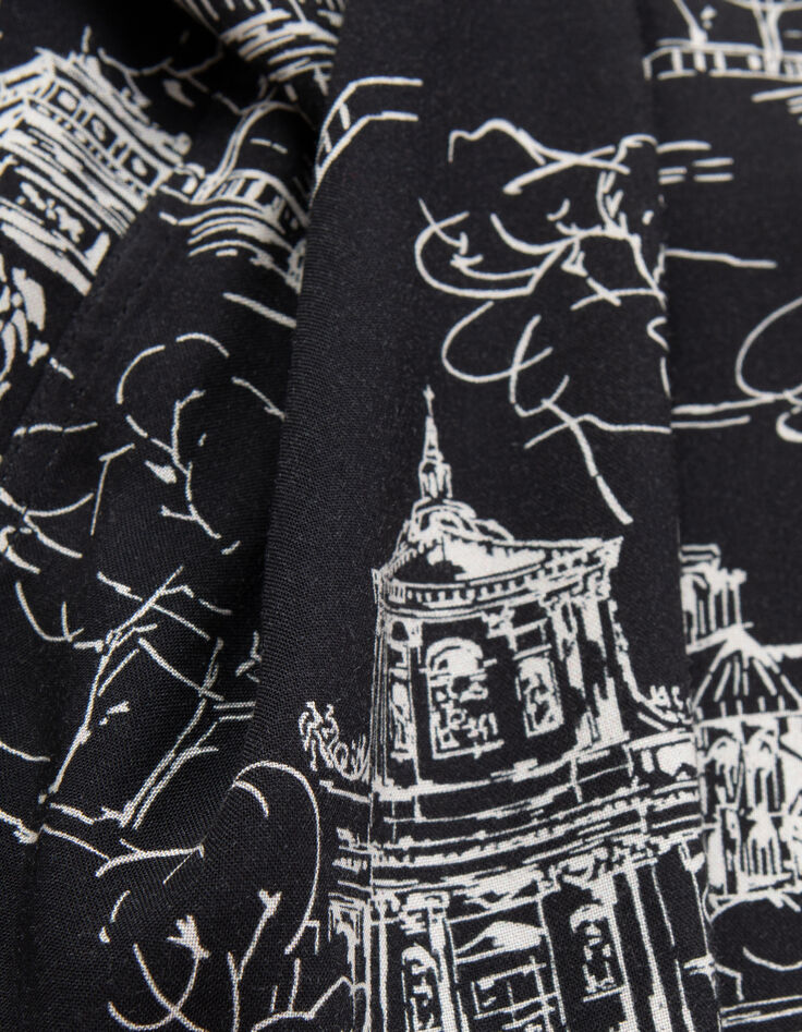Pure Edition-Camisa negra toile de Jouy SLIM para hombre-7 Pure Edition-Camisa negra toile de Jouy SLIM para hombre-7