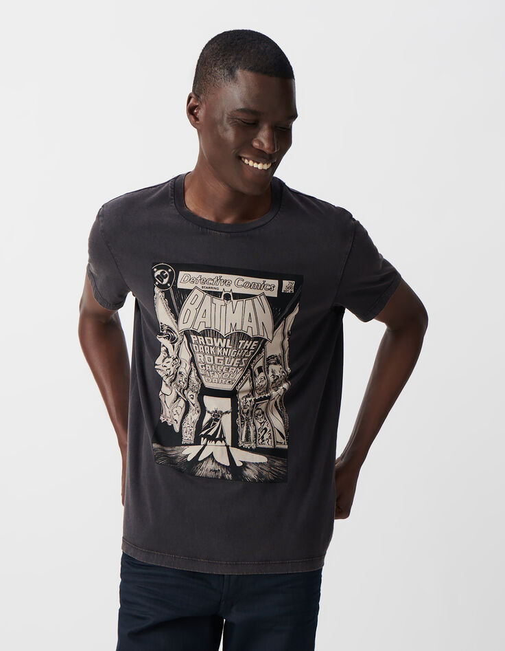 T-shirt gris visuel comics IKKS x BATMAN Homme-2