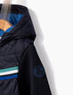 Anorak navy bi-tejido bebé niño -4