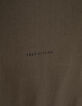 Khaki Herren-T-Shirt mit Schriftzug-3