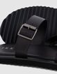 Mules noires cuir brides croisées Homme-6