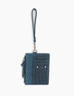 Porte-cartes The Banker coloris bleu paon femme-1