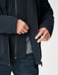 Blouson marine parementure et capuche amovibles Homme-4